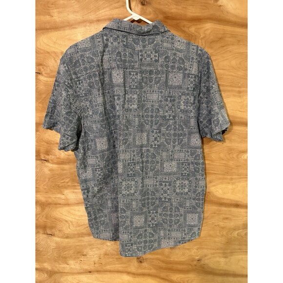 Tenth & Ocean Washable Linen Topical Short Sleeve Button Down Shirt Men's XL - Picture 2 of 8